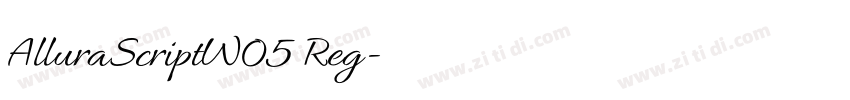 AlluraScriptW05 Reg字体转换